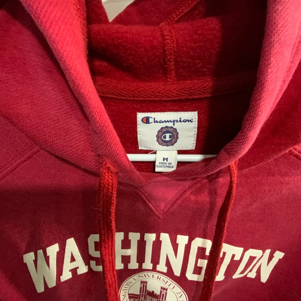 Champion Red Washington University in St. Louis (WashU) Hoodie - Picture 3 of 4